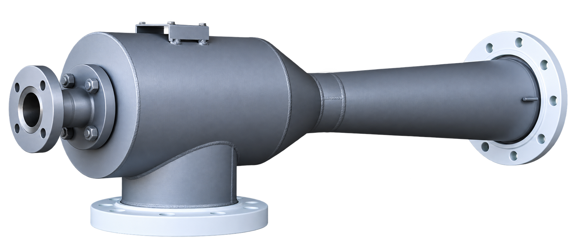Representación ilustrativa de eyector industrial a chorro Termotrán